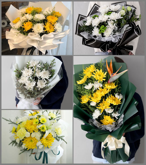 湖北孝感市应城市城中街道月圆社区白事花束代送